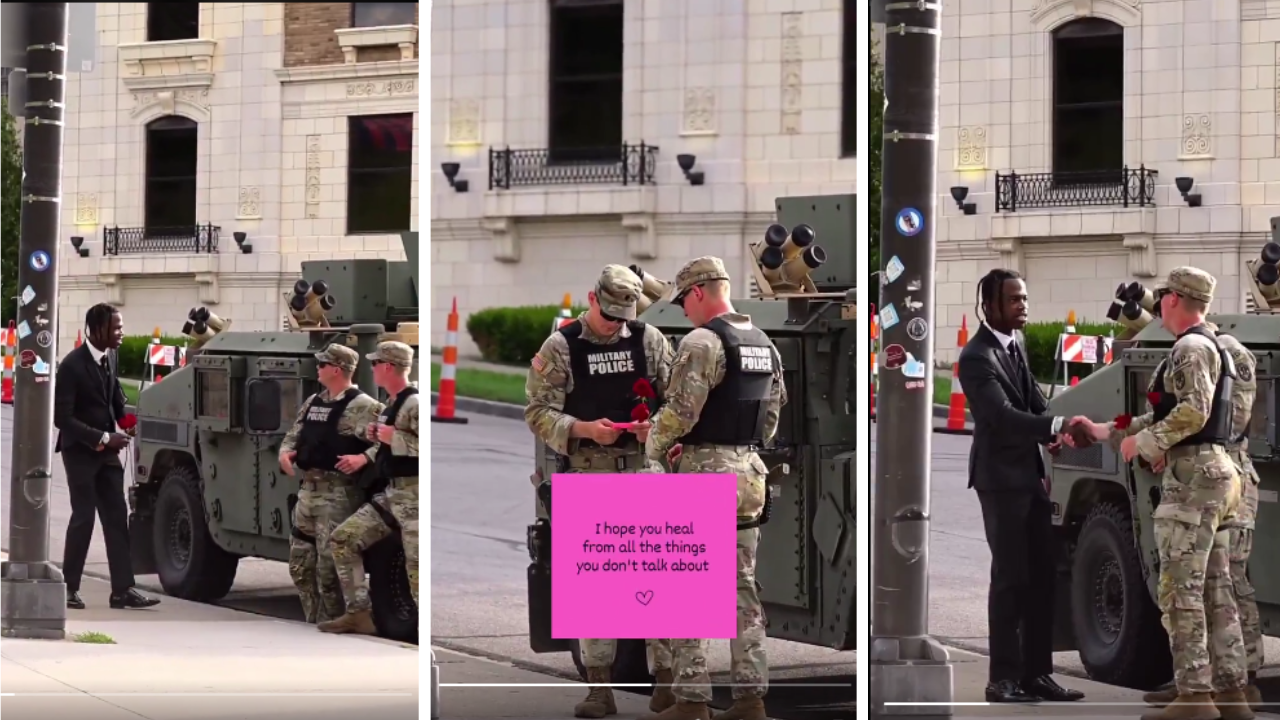 A Stranger's Appreciation to Military Policemen Sparks a Discussion About Men's Mental Health
