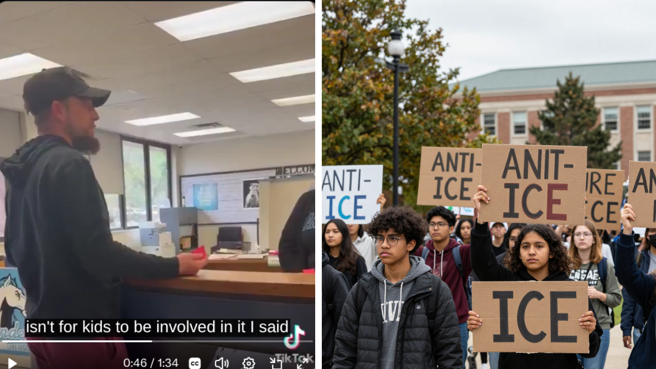 "Kids Shouldn't Be Involved": Florida Dad Left Work to Get His Son From School After They Hosted an Anti-ICE Protest