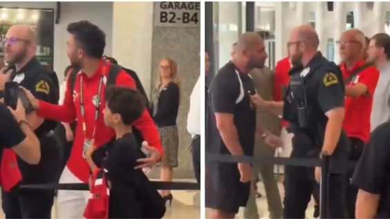 Things Got Heated Between Ibrahim Hassan and Dallas Cop Over a Young Boy’s Selfie With Egypt’s Football Team