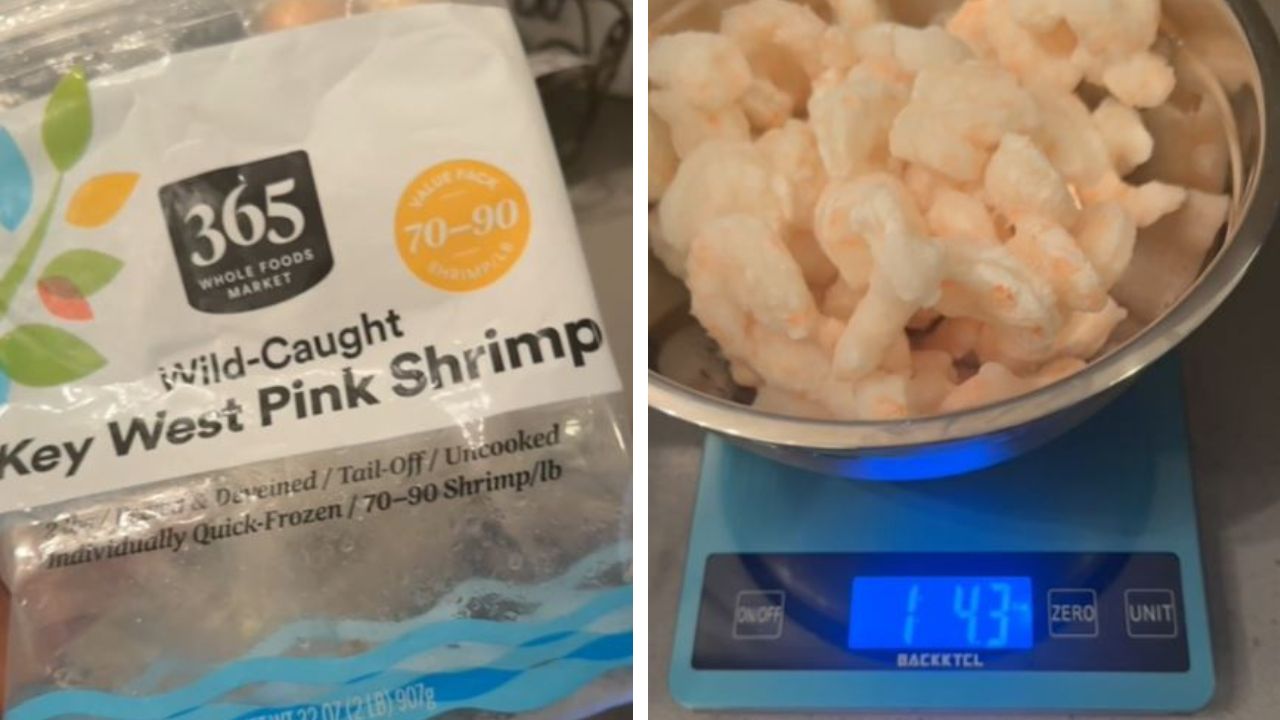 Whole Foods shrimp bag turns out to be underweight