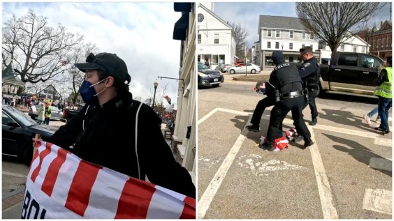 ‘Abolish ICE’ Protester Warned by Officer, Then Arrested After Saying, “I’m Going to Block His Sign”
