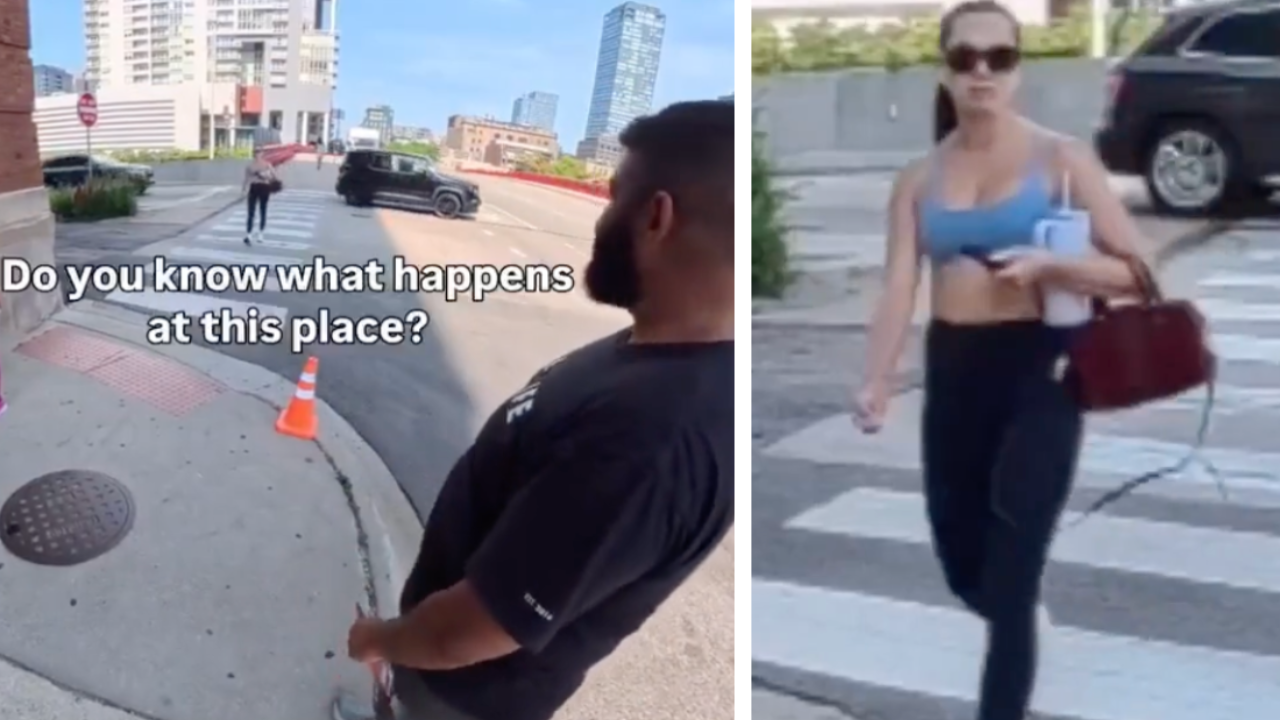 Woman Puts Protester in His Place, and Reddit Loves It