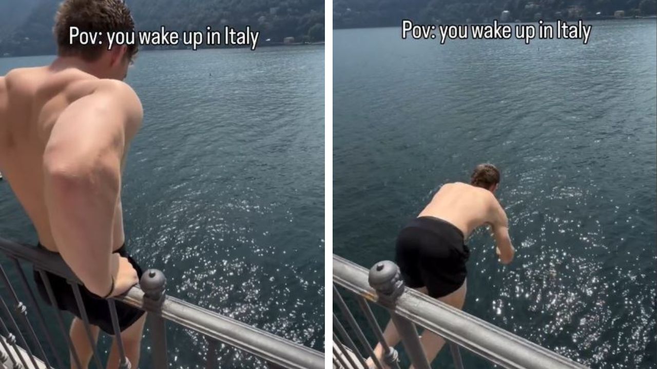 An American Influencer Jumped Into Lake Como From His Hotel Balcony and the Backlash From Local Residents Has Been Immediate.