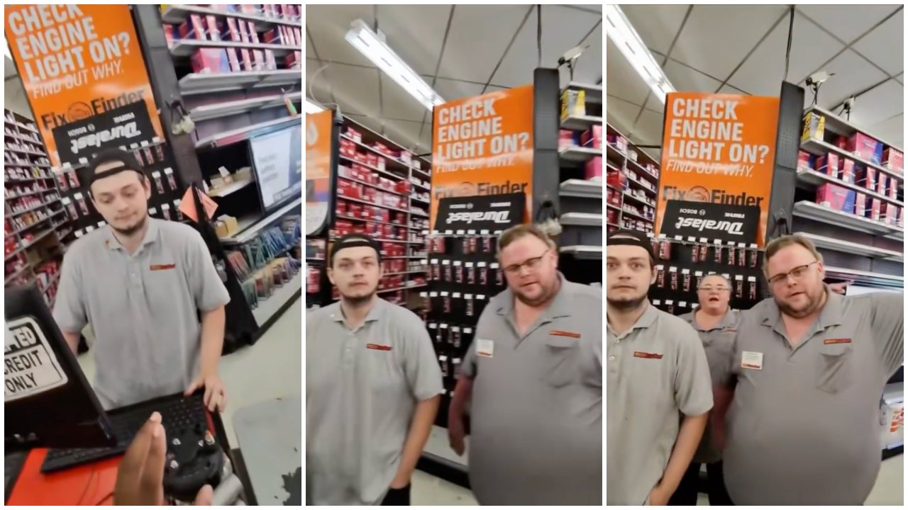 Customer Pushes AutoZone Workers Too Far