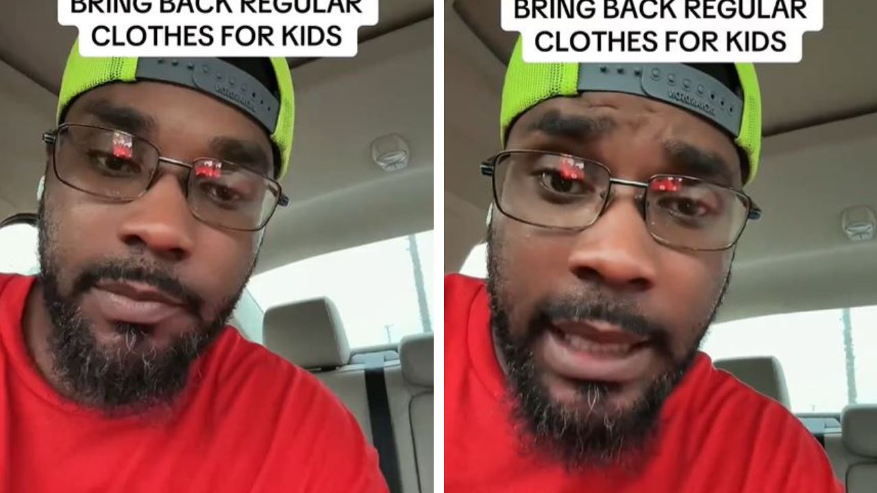 Dad complains about inappropriate school wear.
