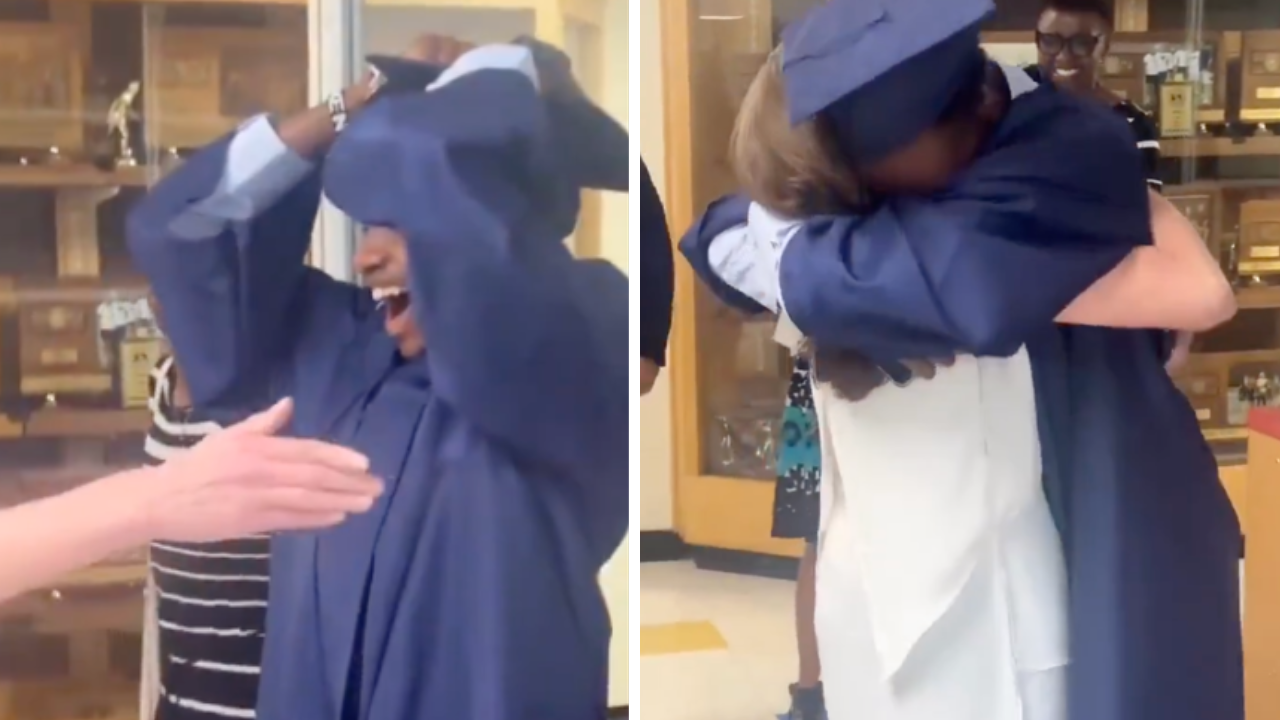 Surgeon Who Performed Life-Saving Operation Surprises Patient at His High School Graduation
