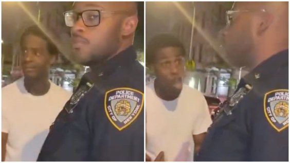 “Homies Never Learn”: Viral Video Shows Man Arrested After Confronting NYPD Officers