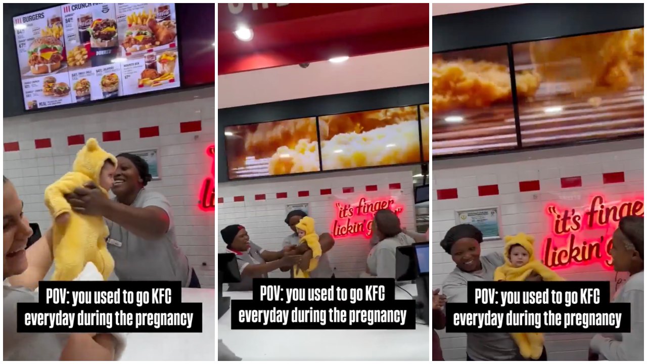 KFC Workers Meet Baby Behind Customer’s Cravings