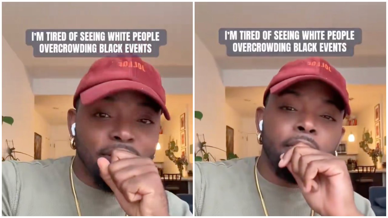 Man Says He’s Tired of Seeing White People at Black-Centered Events