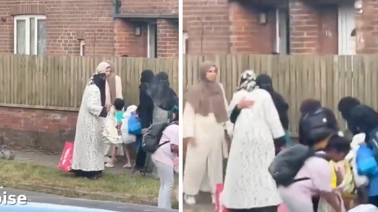 Video of Large Group Arriving in Neighborhood Sparks Heated Debate—’Look What’s Just Pulled Up Outside’