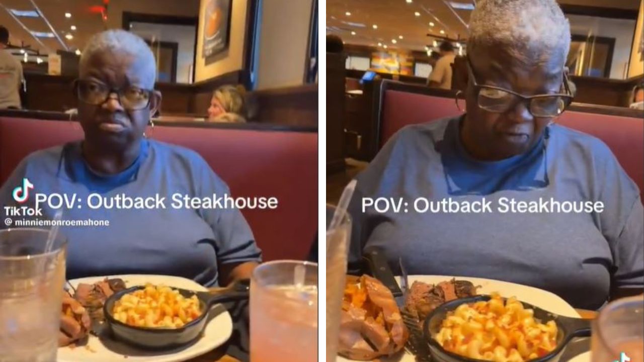 TikToker’s mom criticizes Outback Steakhouse food.