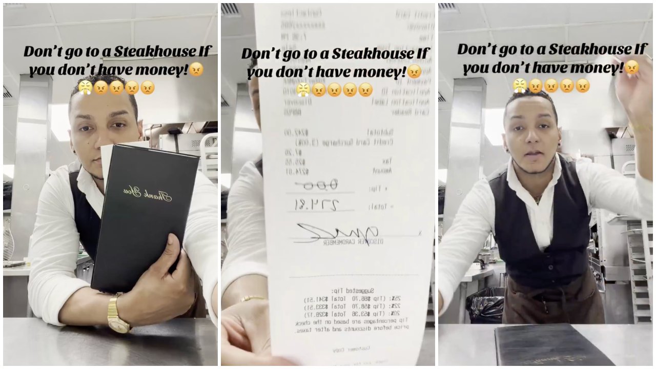 Server Calls Out Customers for Leaving $0 Tip on $274 Bill