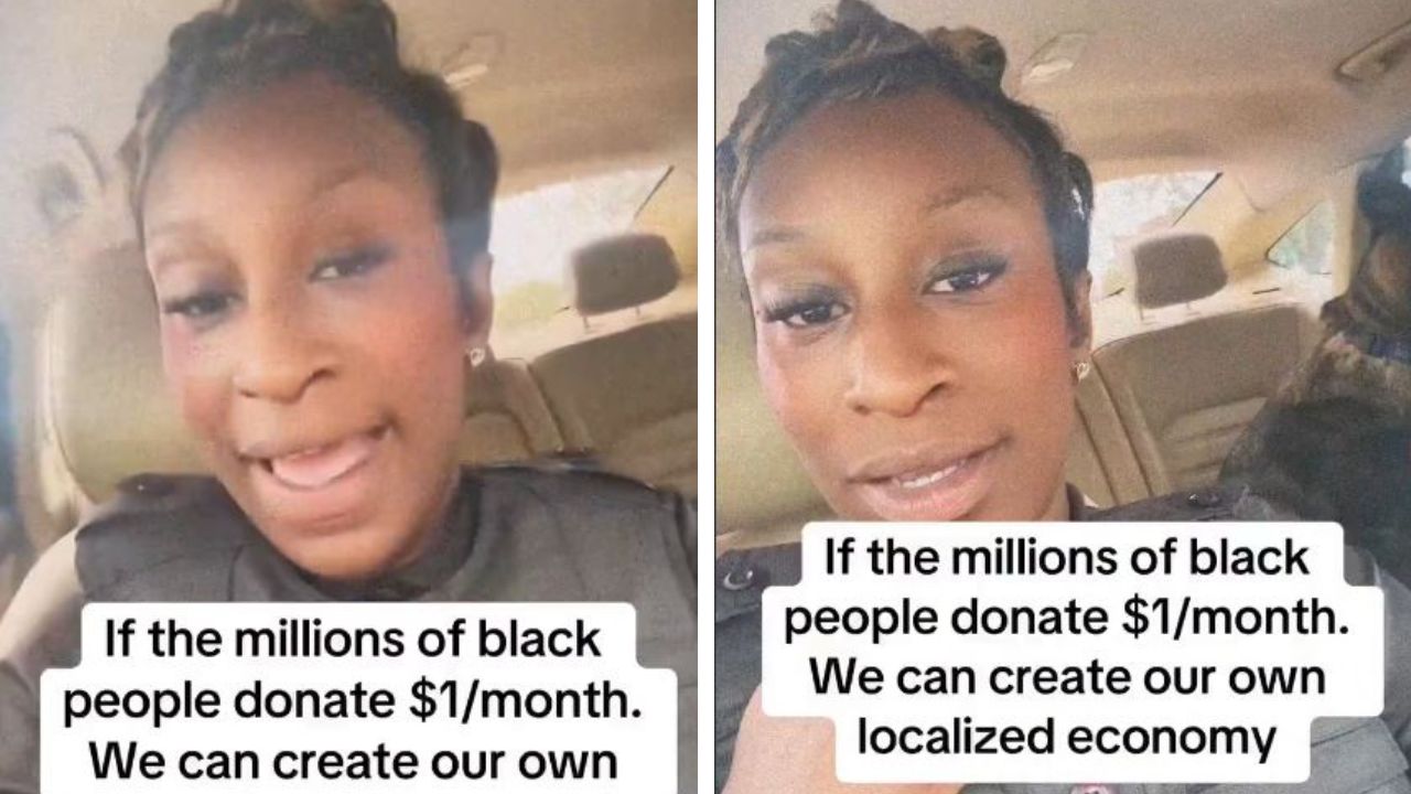 TikToker campaigns for a Black-only localized economy.