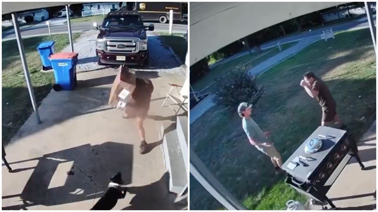 UPS Driver Throws Box at Charging Dog, Confronts Owner