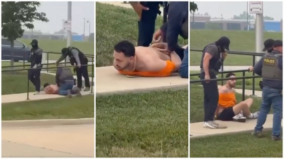 X User Claims Viral Arrest Video Shows ICE Detaining Man in Illinois: “I Voted for This”