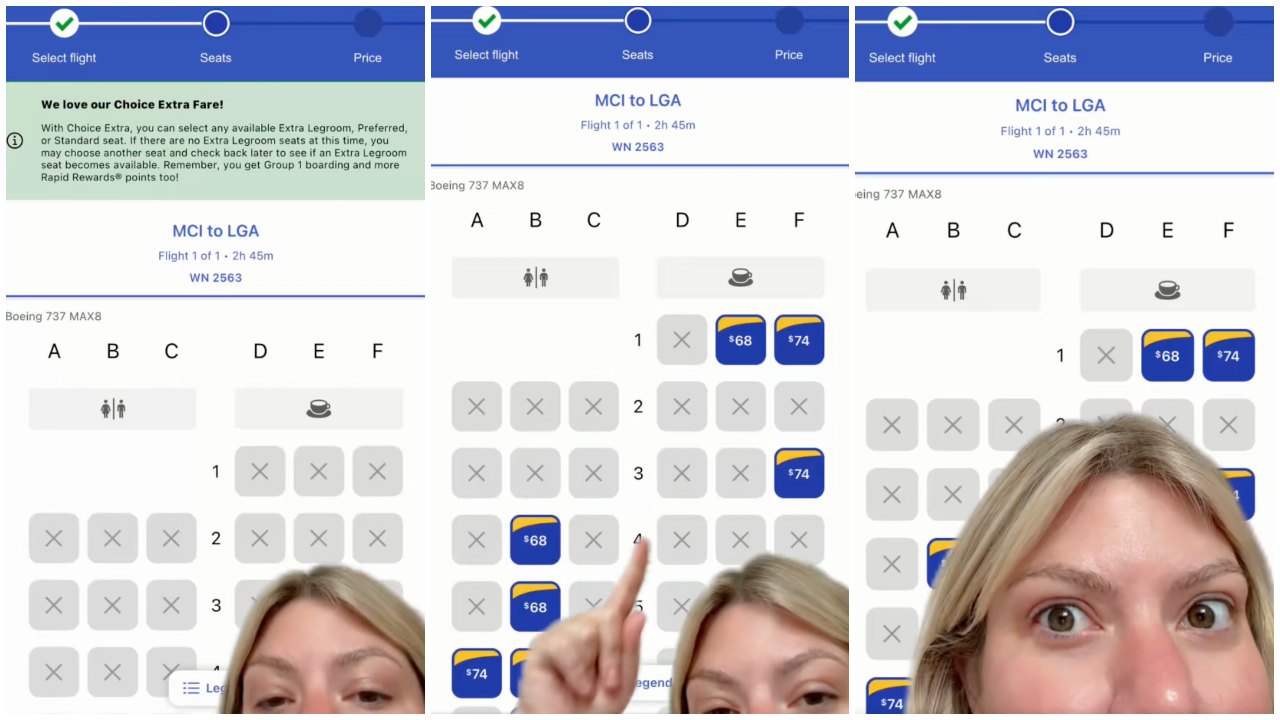 Woman Says Airline Hides Seats on Certain Fare Tiers