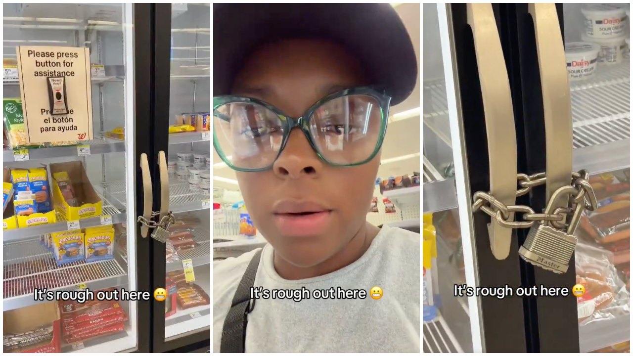 Woman Shows Lunchables Locked Up at Chicago Walgreens