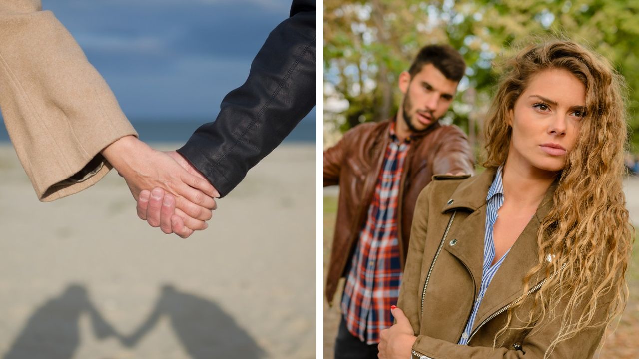 A couple in conflict as communication problems put their relationship under strain.