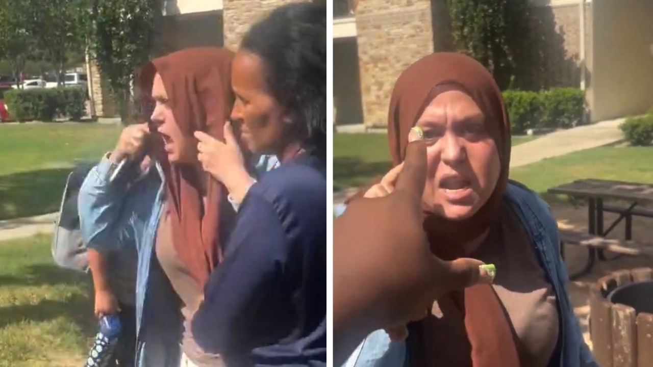 Black Woman and Muslim Woman Clash in Viral Video