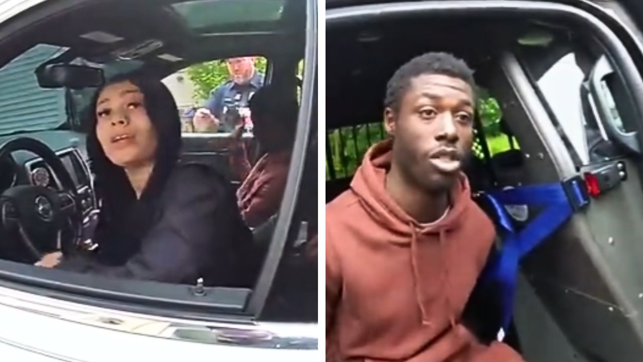 Body-camera footage of a traffic stop sparked debate online after officers discovered an apparent marijuana blunt.