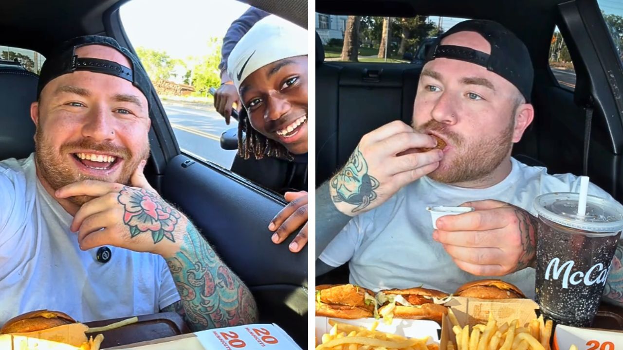 Cody Chows’ McDonald’s mukbang takes an unexpected turn when young fans approach him during filming.