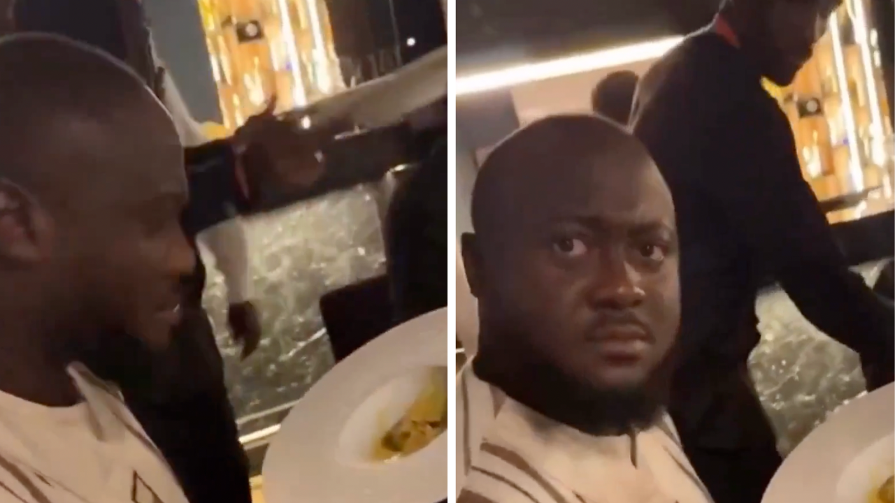 The Plates Arrive—and These Wealthy African Diners Are Clearly Not Impressed
