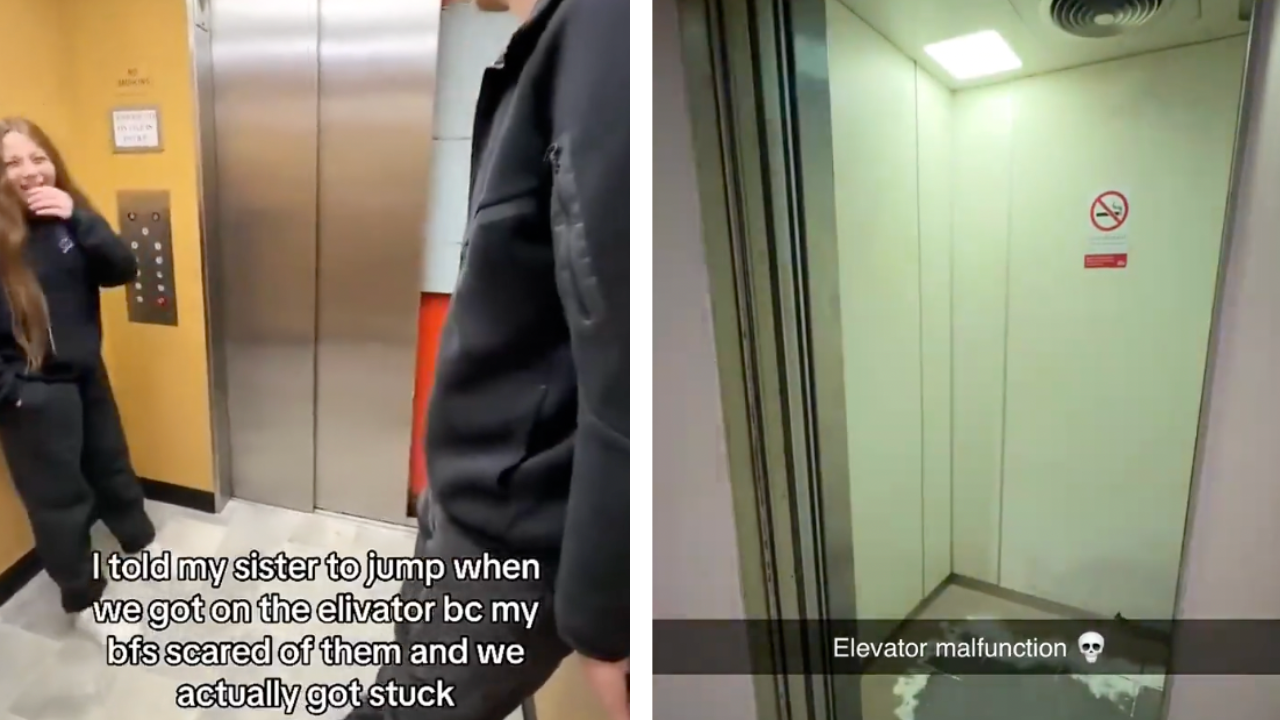 Viral Elevator Mishap Compilation Has Viewers Laughing