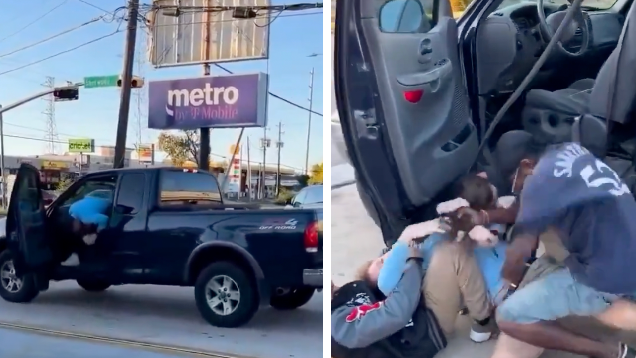 Woman Screams for Help as Two Strangers Step In During Attack
