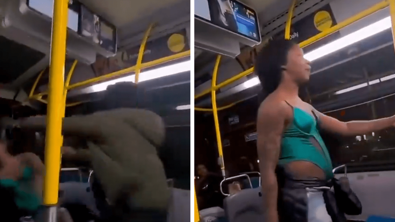 Public Transit Altercation Turns Chaotic After Woman Challenges Man
