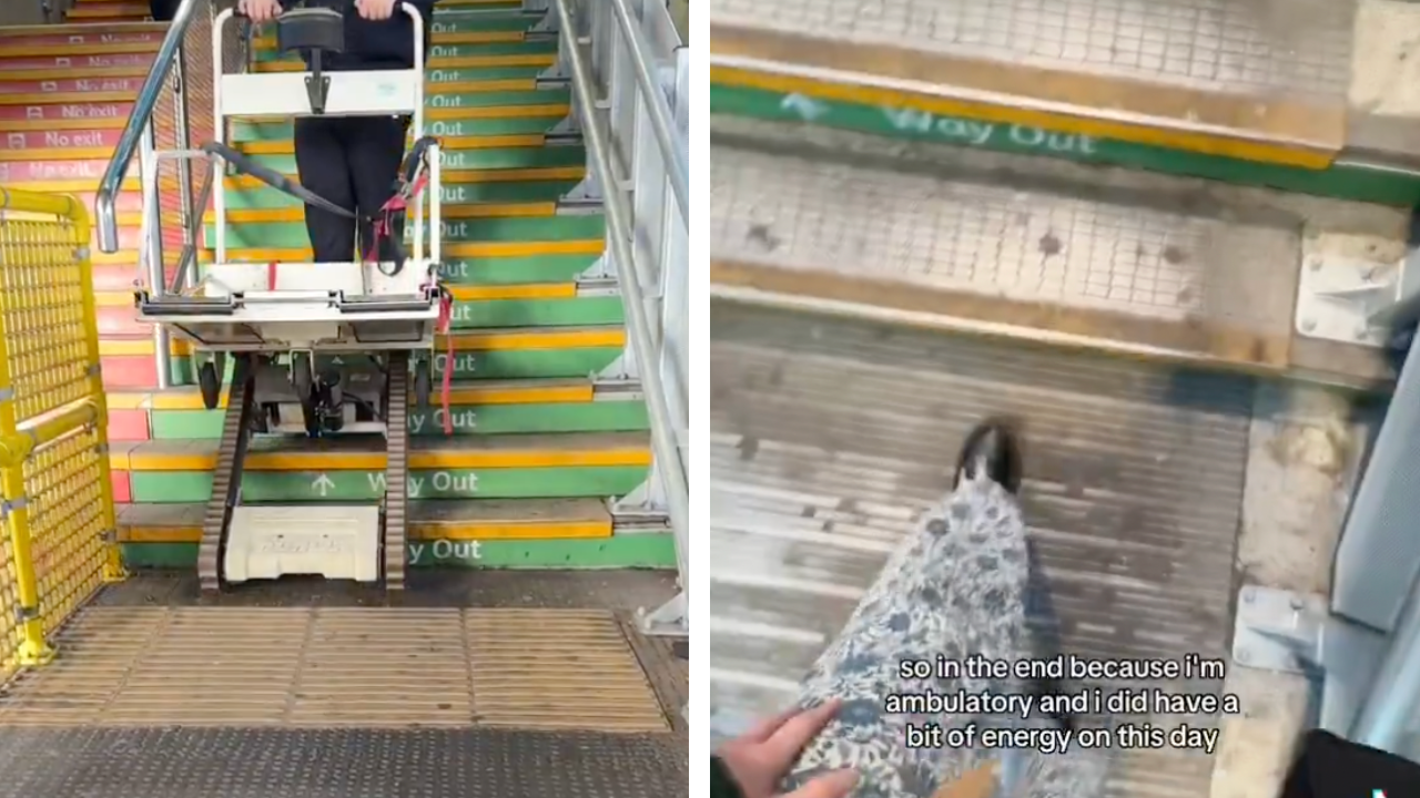 Nothing Will Prepare You for This Viral Reaction to a Wheelchair User Climbing Stairs