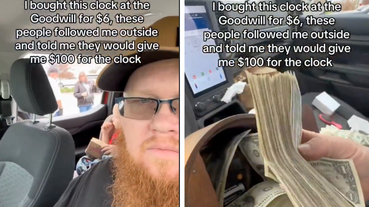 Man Buys $6 Goodwill Clock—Then Strangers Offer $100 in the Parking Lot