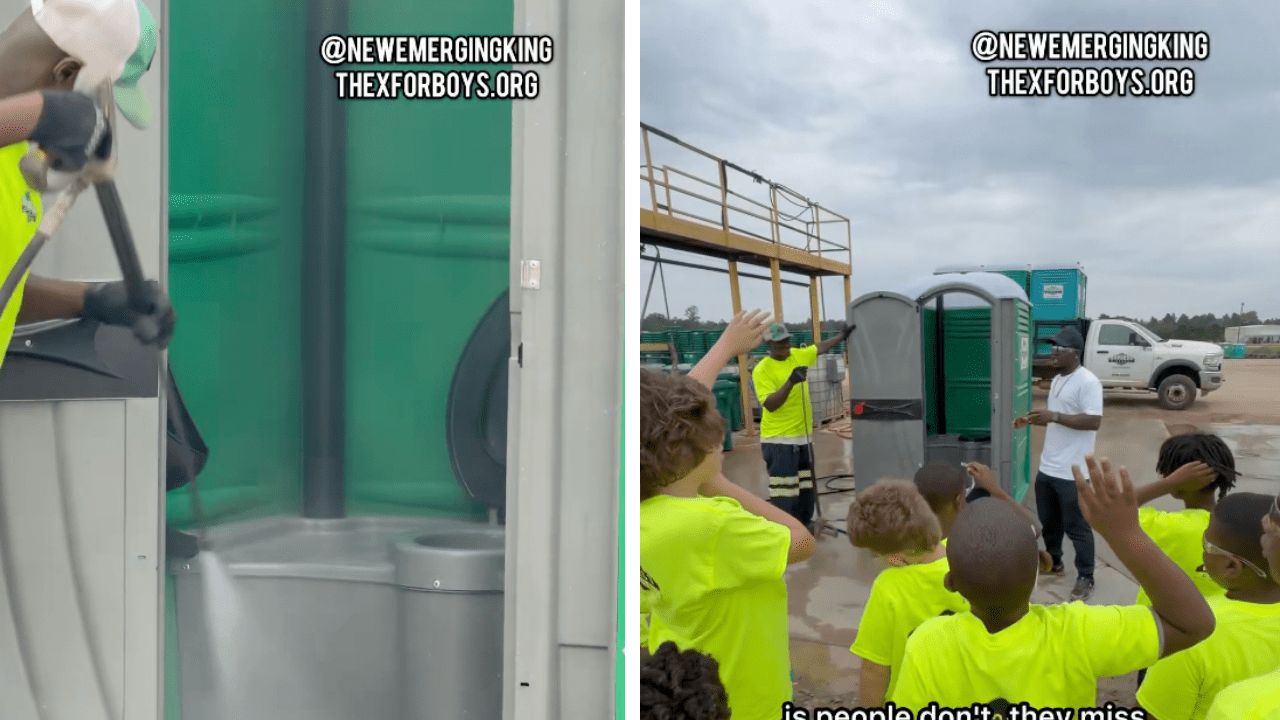 What These Boys Learned From a Port-a-Potty Cleaner Will Stay With Them Forever
