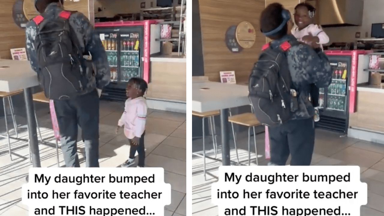 You'll Never Believe What Happens When Girl Runs Into Her Favorite Teacher Outside of School
