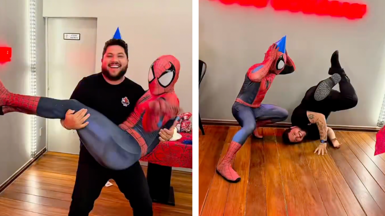 Spider-Man Birthday Surprise for Husband Goes Viral