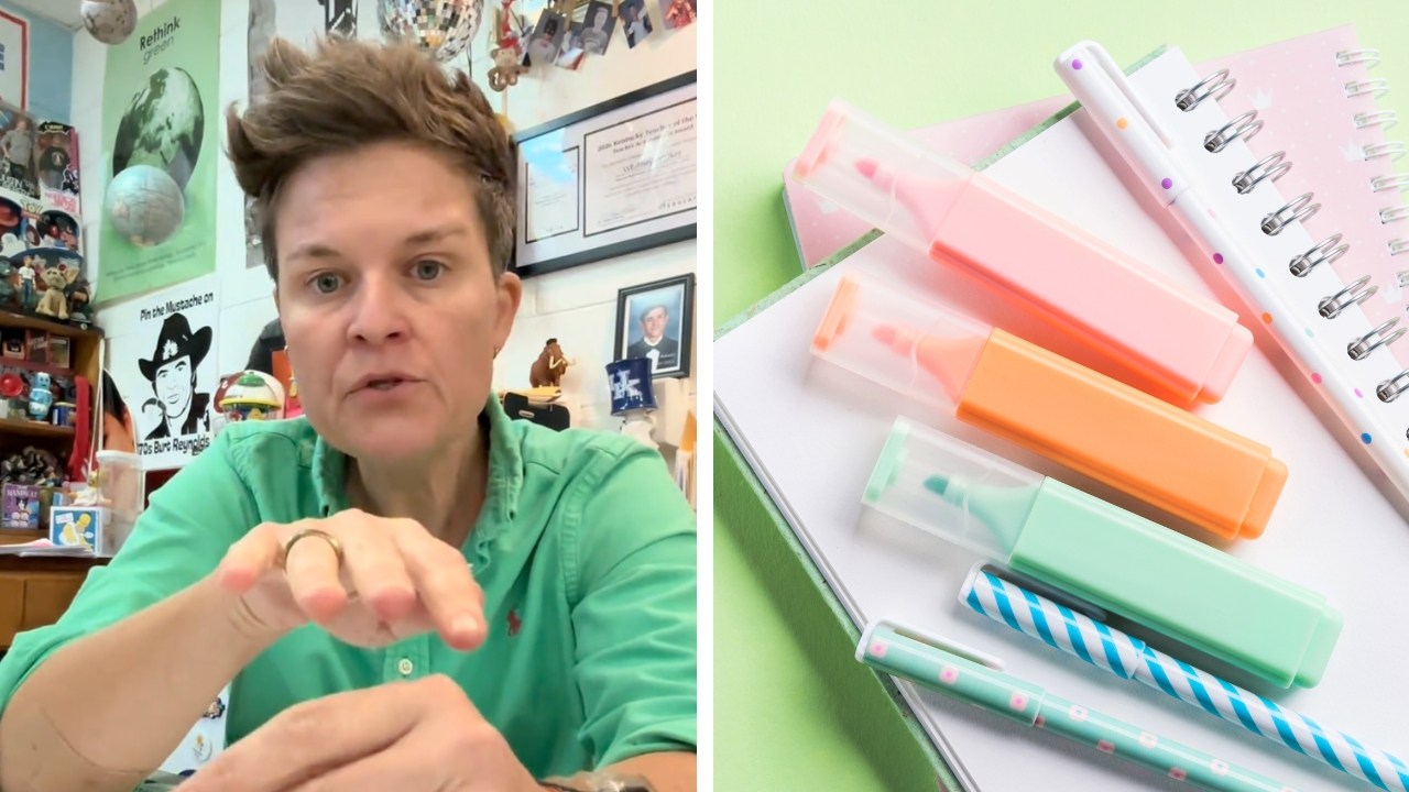 High School teacher recalled the 'funny' moment when she gave her students highlighters and they had no idea what to do.