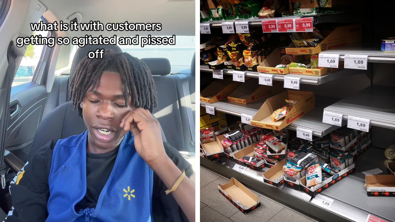 This Walmart worker said a customer kept interrupting his lunch break.