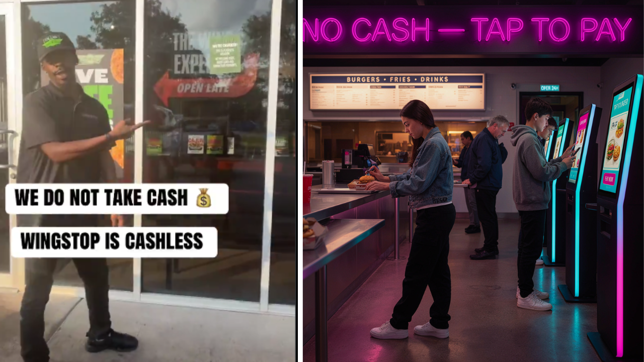 This Video on X of a Cashless Wingstop Has People Concerned About a Future Cashless Society