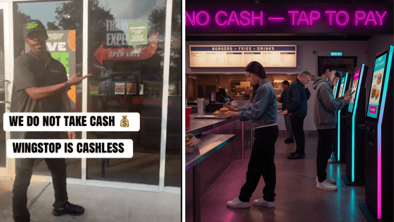 This Video on X of a Cashless Wingstop Has People Concerned About a Future Cashless Society
