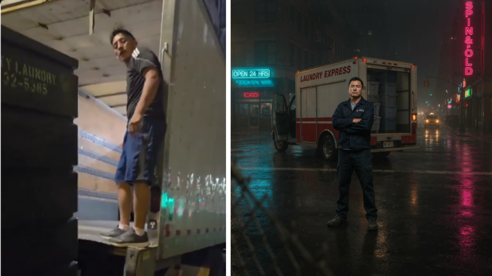 Angry Chicago Man Confronts an Alleged Foreign Truck Driver Over a Blocked Parking Garage Exit