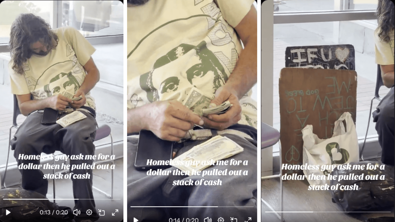 This Homeless Man is Banking More Money Daily Than The Average Employee!