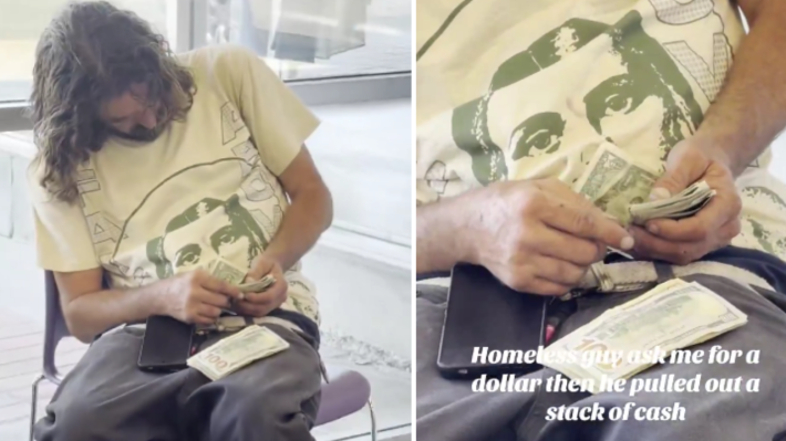 This Homeless Man is Banking More Money Daily Than The Average Employee!