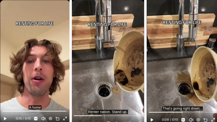 Spiteful Tenant Pours Oil Down his Kitchen Sink to Prove Why Renting is Better than Owning a Home
