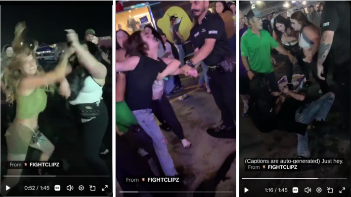 A Video of a Man Fighting Security Guards to Defend a Combative Woman Goes Viral