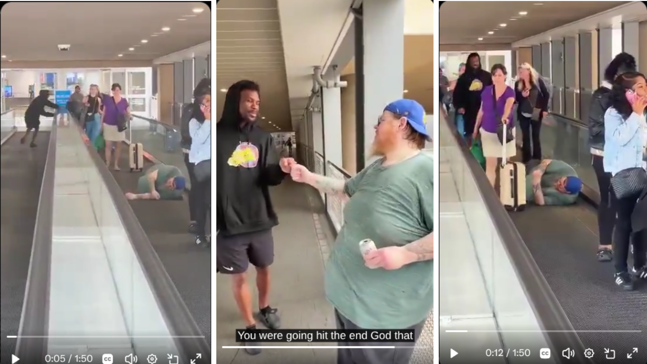 After He Fell at the Airport, Everyone Walked Past Except This Man Who Ran to Help Him Up