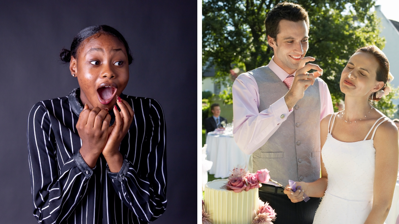 Wedding guests think cake smears on the day could possibly doom the marriage.