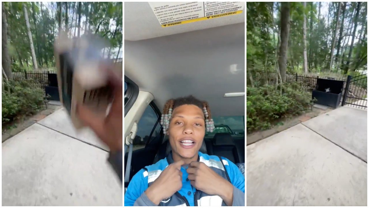 Amazon Driver Shows His “Fast” Way of Delivering Packages