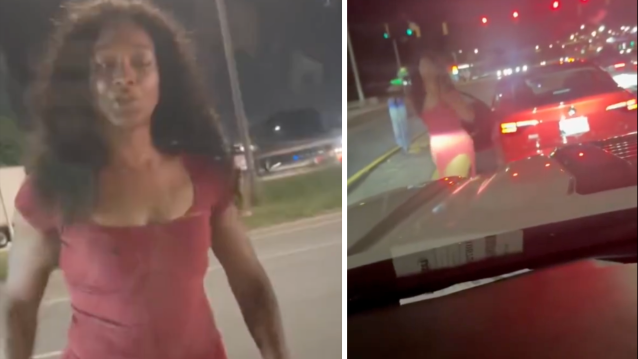 Woman Caught on Camera Freaking Out and Beating Down the Door of Someone’s Car