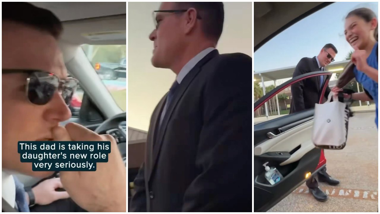 Dad Pretends to Be Daughter’s Secret Service After Class President Win
