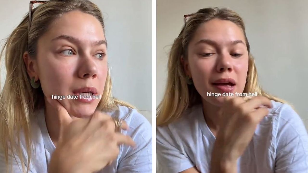 TikToker recalls awful Hinge date.