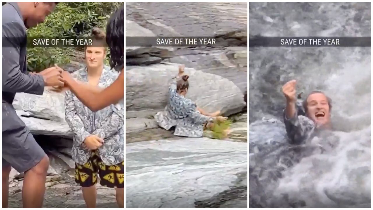 Friend Makes Wild Save as Wedding Ring Slides Toward Water